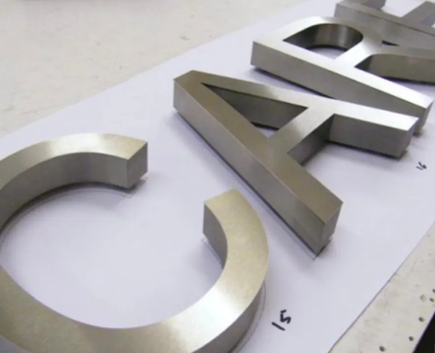 3D Aluminium Letters