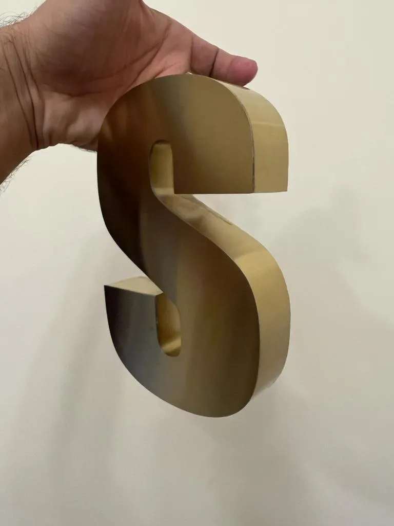 3D Brass Letters